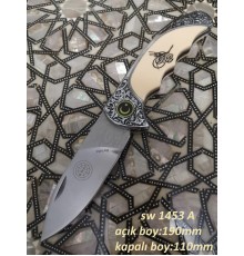 Sw-1453-A Osmanlı Armalı İşlemeli Çakı