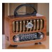Everton RT-848 Nostaljik Görünümlü USB Bluetooth Destekli Solar Panelli Şarjlı