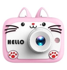 Pembe KS102  Mini Karikatür Çocuklar Dijital Kamera 1080P 