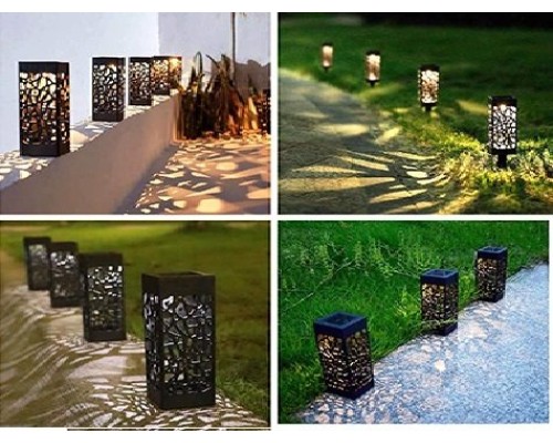 Dekoratif Solar Güneş Enerjili Bahçe Aydınlatması Yürüyüş Yolu Seti ( 8 Adet )