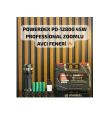Pd-12800 45 Watt 4500 Lümen Zoomlu Profesyonel Avcı El Feneri