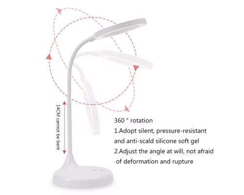 PS-1319 Şarjlı 40 Led Çalışma Okuma Işığı Kademeli Masa Lambası Ayarlanabilir Renk Tonu Ve Parlaklık PS-1319 Şarjlı 40 Led Çalışma Okuma Işığı Kademeli Masa Lambası Ayarlanabilir Renk Tonu Ve Parlaklık