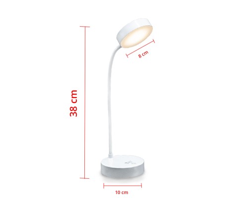 PS-1931 Şarjlı Dokunmatik 20 Led Çalışma Okuma Işığı Flexible Masa Lambası Beyaz PS-1931 Şarjlı Dokunmatik 20 Led Çalışma Okuma Işığı Flexible Masa Lambası Beyaz