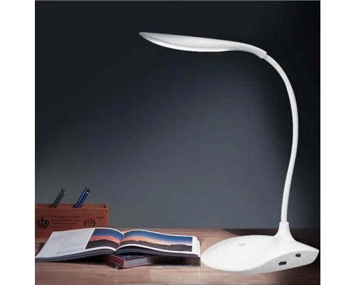 Şarjlı Dokunmatik 14 Led Çalışma Okuma Işığı Flexible Masa Lambası Beyaz Şarjlı Dokunmatik 14 Led Çalışma Okuma Işığı Flexible Masa Lambası Beyaz