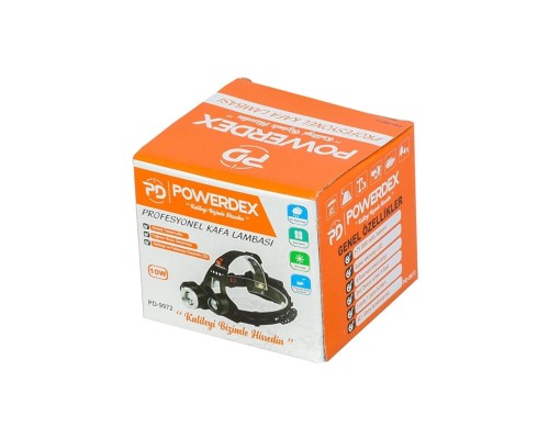 Powerdex 10 W Şarjlı Metal Yağmur Suyu Geçirmez Kafa Lambası - Feneri Powerdex 10 W Şarjlı Metal Yağmur Suyu Geçirmez Kafa Lambası - Feneri