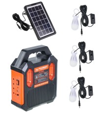 POWERDEX FM USB Bluetooth'lu Güneş Enerji Aydınlatma Seti PD-6800