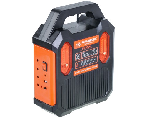 POWERDEX FM USB Bluetooth'lu Güneş Enerji Aydınlatma Seti PD-6800 POWERDEX FM USB Bluetooth'lu Güneş Enerji Aydınlatma Seti PD-6800