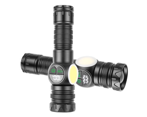 PeakStar PS-8745 Profesyonel Zoomlu 30W  Powerbank Mıknatıslı Avcı Kamp Tamirci Feneri