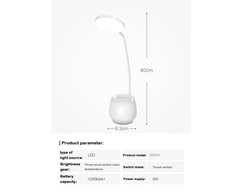 PS-008 Şarjlı 24 Led Çalışma Okuma Işığı Kademeli Masa Lambası Ayarlanabilir Renk Tonu Ve Parlaklık PS-008 Şarjlı 24 Led Çalışma Okuma Işığı Kademeli Masa Lambası Ayarlanabilir Renk Tonu Ve Parlaklık