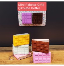 Mini Çiftli Çikolata Not Defteri
