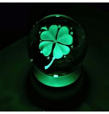 Yonca Tasarımlı Renk Değiştiren Cam Küre