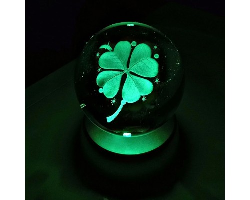 Yonca Tasarımlı Renk Değiştiren Cam Küre