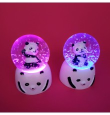 Mini Işıklı Panda Kar Küresi