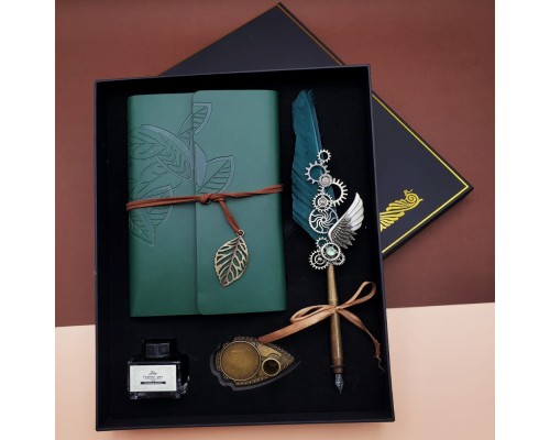 Mürekkepli Divit Kalem Ve Defter Set