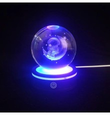 Renk Değiştiren Yeni Nesil Usb'li Dönen Cam Küre