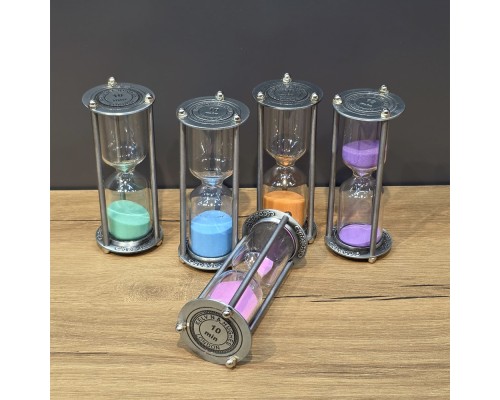 Metal 10 Dakikalık Kum Saati