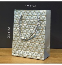 Küçük Boy Gri Karton Çanta