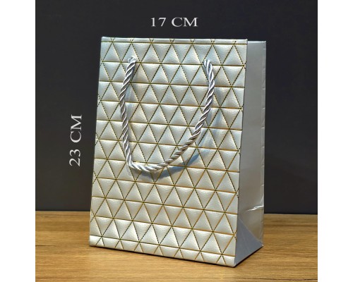 Küçük Boy Gri Karton Çanta