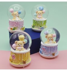 Büyük Boy Püskürtmeli Ayıcık Kar Küresi