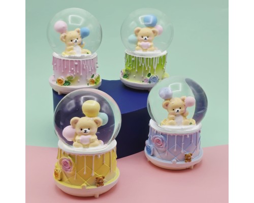 Büyük Boy Püskürtmeli Ayıcık Kar Küresi