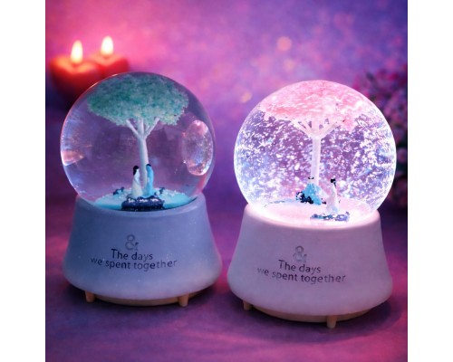 Büyük Boy Romantik Çiftler Temalı Kar Küresi