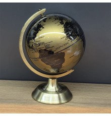 Dekoratif Tasarımlı Metal Ayaklı Dekoratif Masaüstü Dünya Küresi