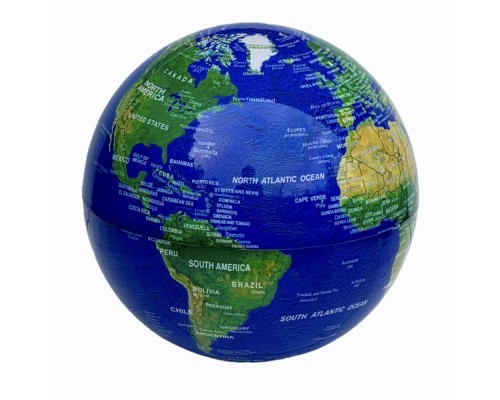 Dekoratif Tasarımlı Pilli Işıklı Dönen Dünya Küresi