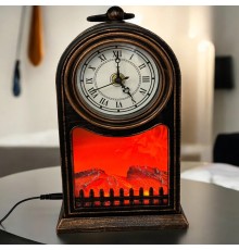 Dekoratif Tasarımlı Şömine Tasarımlı Romen Rakamlı Saat