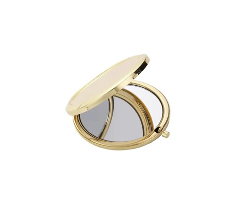 Gold Kapaklı Makyaj Cep Aynası