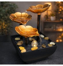  Led Işıklı Şelale Tasarımlı Su Şelalesi