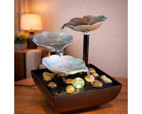 Dekoratif Tasarımlı 3 Katlı Dekoratif Su Şelalesi