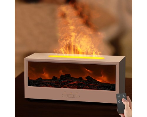 Dekoratif Tasarımlı Şömine Görünümlü Alev Efektli Hava Nemlendirici