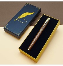 Öğretmenler Günü Hediyesi Kutulu Kahverengi Metal Kalem