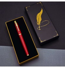 Tüylü Kalem Motif Kutulu Kırmızı Roller Kalem