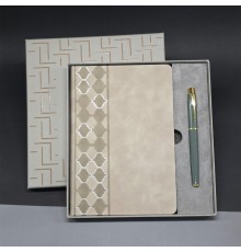 Deri Defter Ve Kalem Set
