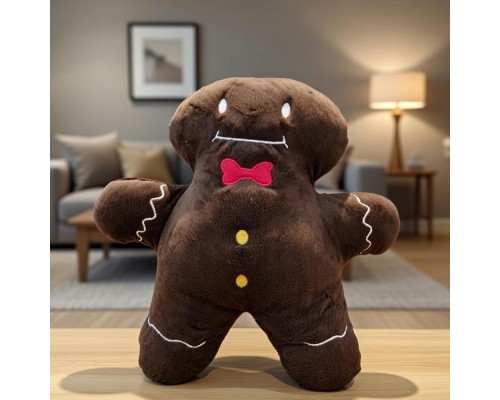 Kurabiye Adam Figürlü Peluş Yastık