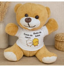 Canım Da Canım Balım Da Balım Tişörtlü Peluş Ayıcık