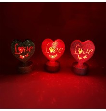 Işıklı Love Kalp