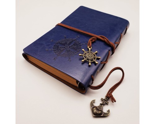 Lacivert Pusula Deri Defter Lacivert Pusula Deri Defter