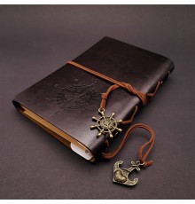 Siyah Deri Pusula Defter