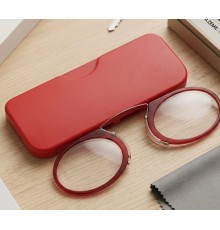 Nikula Burun Üstü Mini Sapsız 1.5x Gözlük Büyüteç - Kırmızı