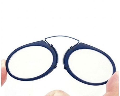 Nikula Burun Üstü Mini Sapsız 1.5x Gözlük Büyüteç - Mavi