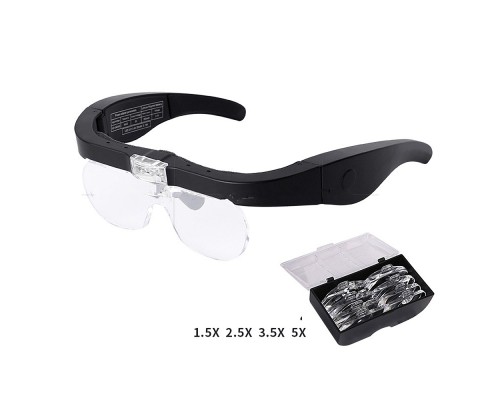 Şarjlı Gözlük Büyüteç 4 Farklı Lens -11537Dc