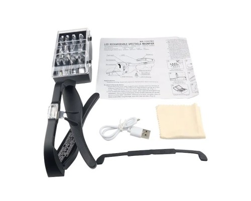 Şarjlı Gözlük Büyüteç 4 Farklı Lens -11537Dc