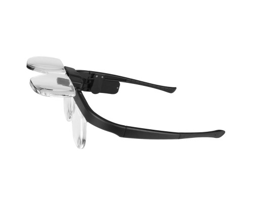 Şarjlı Gözlük Tip Büyüteç Mercek Lup Lensleriyle Taşıma Çantalı 11642Dc