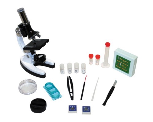 Eğitici Projektörlü Mikroskop Seti 50X-100X-200X-400X-600-1200X Çocuklar İçin