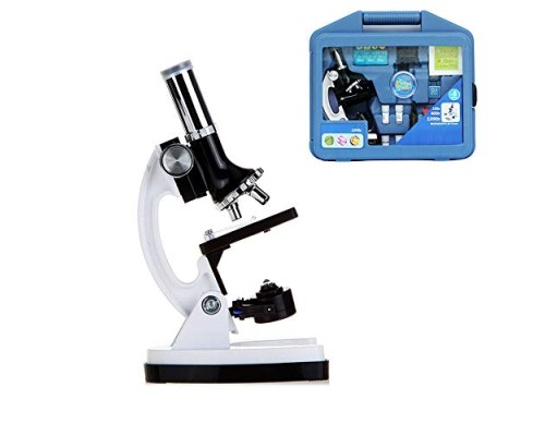 Mikroskop Taşınabilir Set 28 Parça Eğitim Mikroskop Kiti 300X 600X Ve 1200X Çocuklara