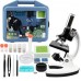 Mikroskop Taşınabilir Set 28 Parça Eğitim Mikroskop Kiti 300X 600X Ve 1200X Çocuklara