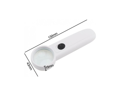 15X Çok Fonksiyonlu 2 Led Işıklı Taşınabilir El Büyüteç