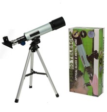 Mini Teleskop Kara Uzay Teleskobu Aliminyum Gövde Tripodlu 50 x 360